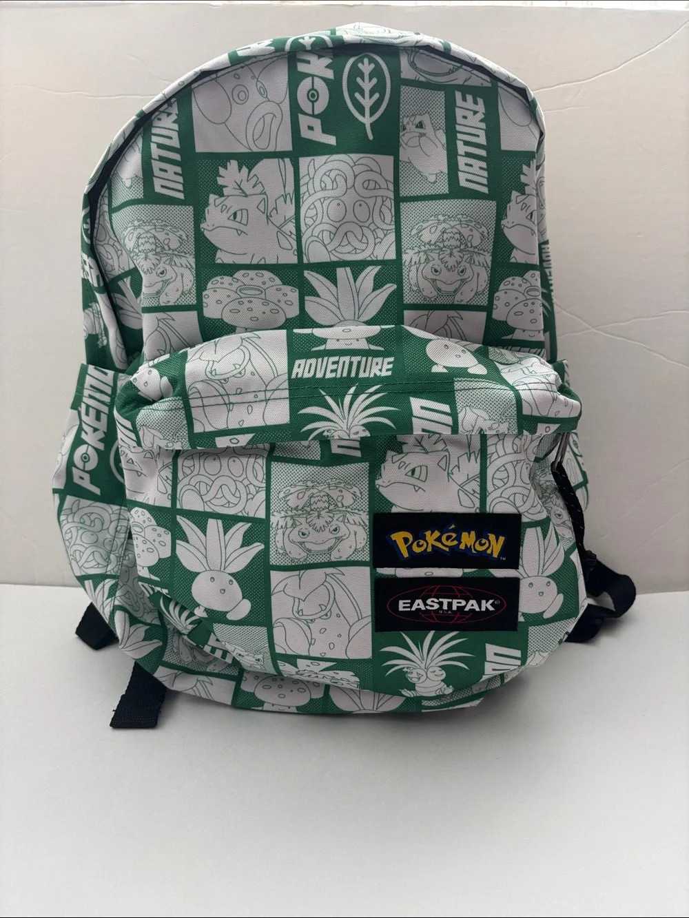 Eastpak x Pokemon Day Pak'r Backpack Green Grass Type Bulbasaur Vintage Print